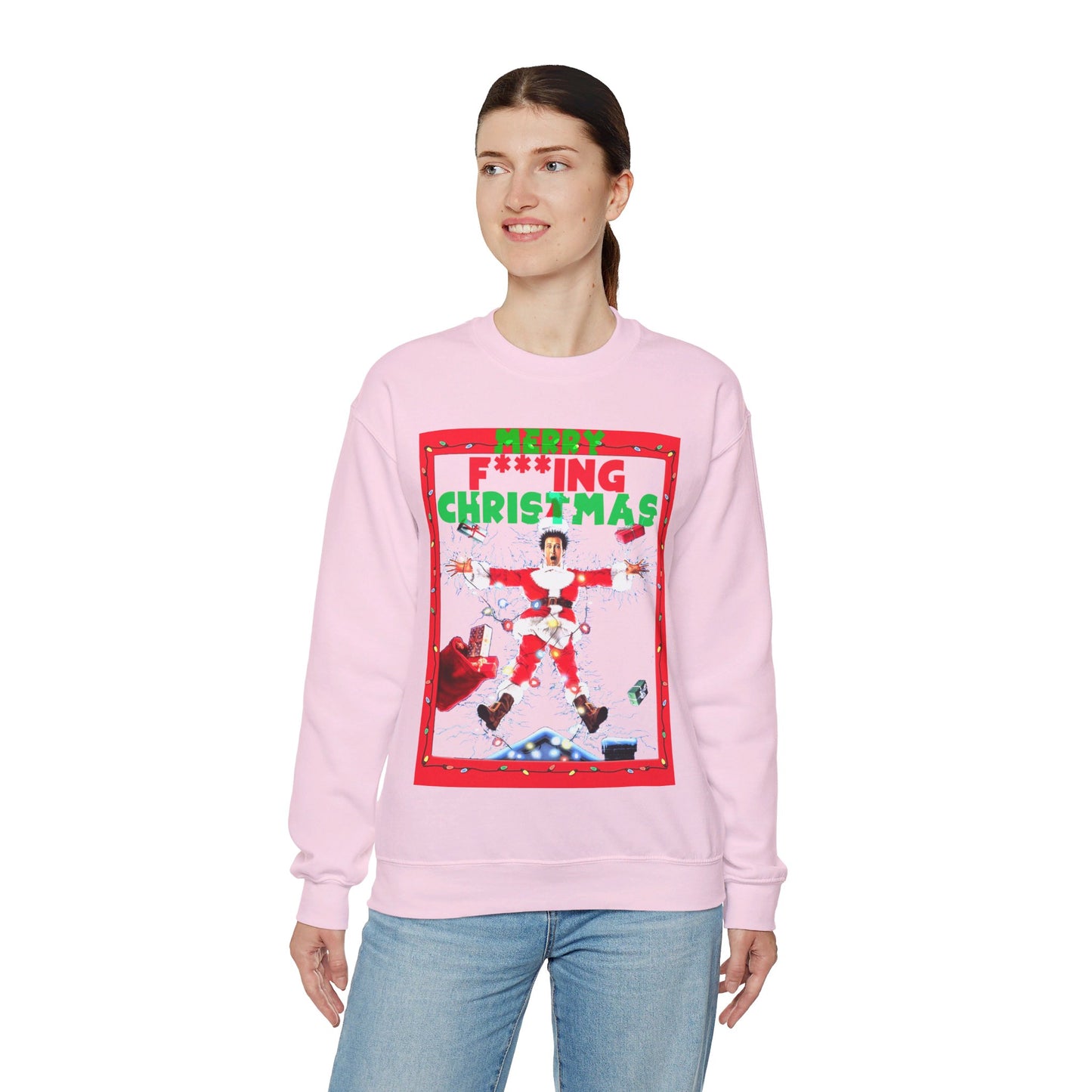 Vintage Holiday Graphic Sweatshirt - 80s Comedy Cinema Print (Bachi)