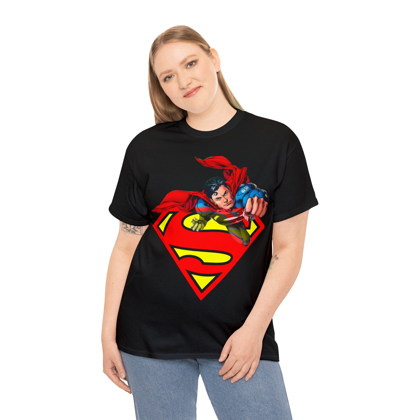 Vintage Comic Hero Graphic Tee - Cape Streetwear Print (Bachi)