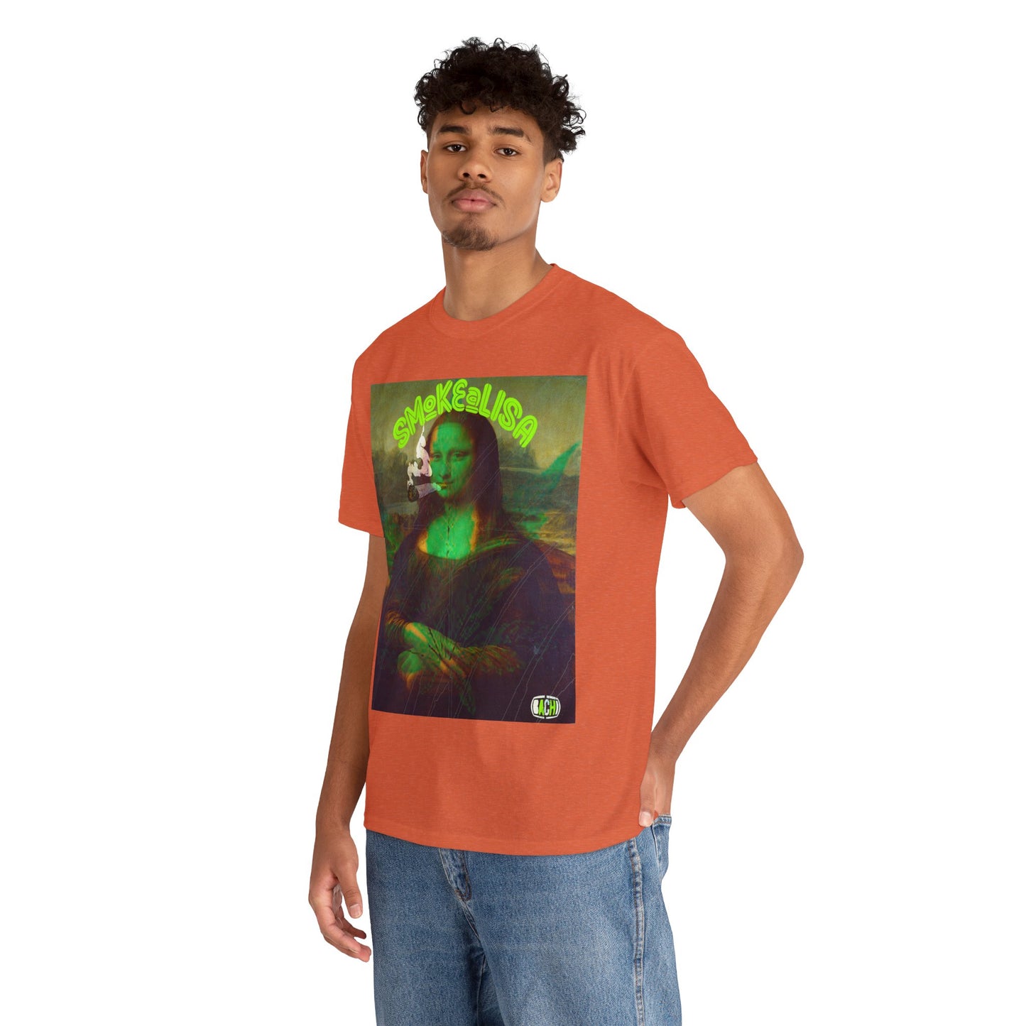 Raw Edge Pop Art Graphic Tee - Renaissance Parody Streetwear Print (Bachi)