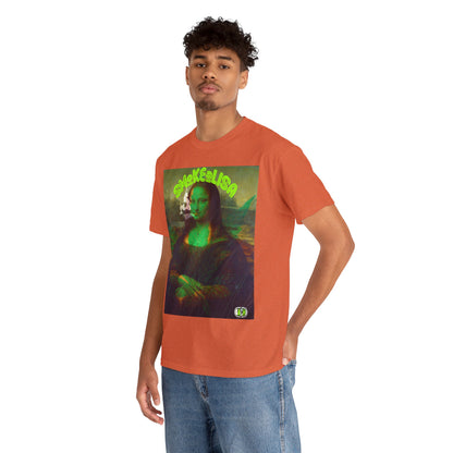 Raw Edge Pop Art Graphic Tee - Renaissance Parody Streetwear Print (Bachi)