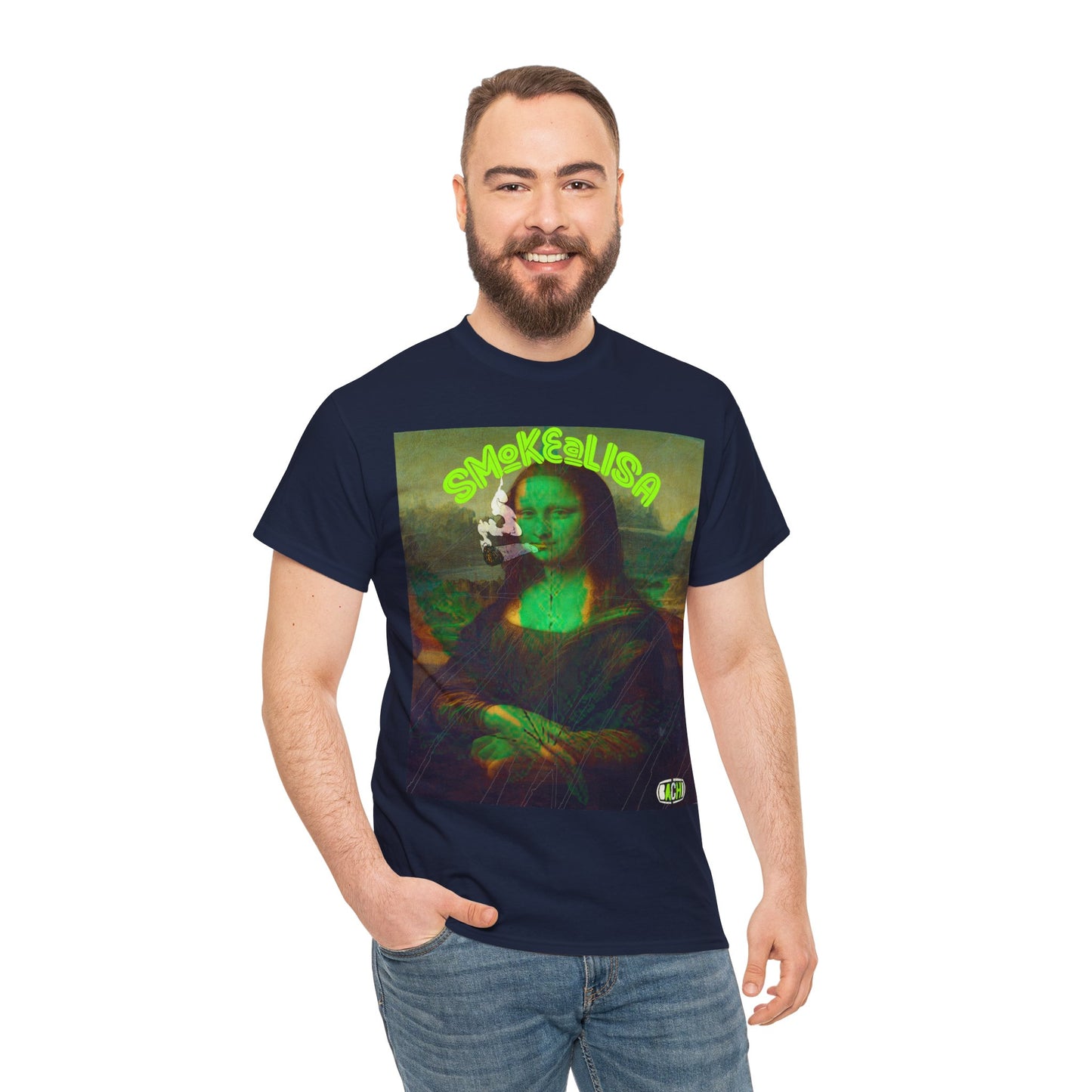 Raw Edge Pop Art Graphic Tee - Renaissance Parody Streetwear Print (Bachi)