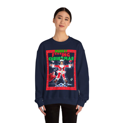 Vintage Holiday Graphic Sweatshirt - 80s Comedy Cinema Print (Bachi)