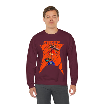 Unisex Sweatshirt Sheep And Puppet
