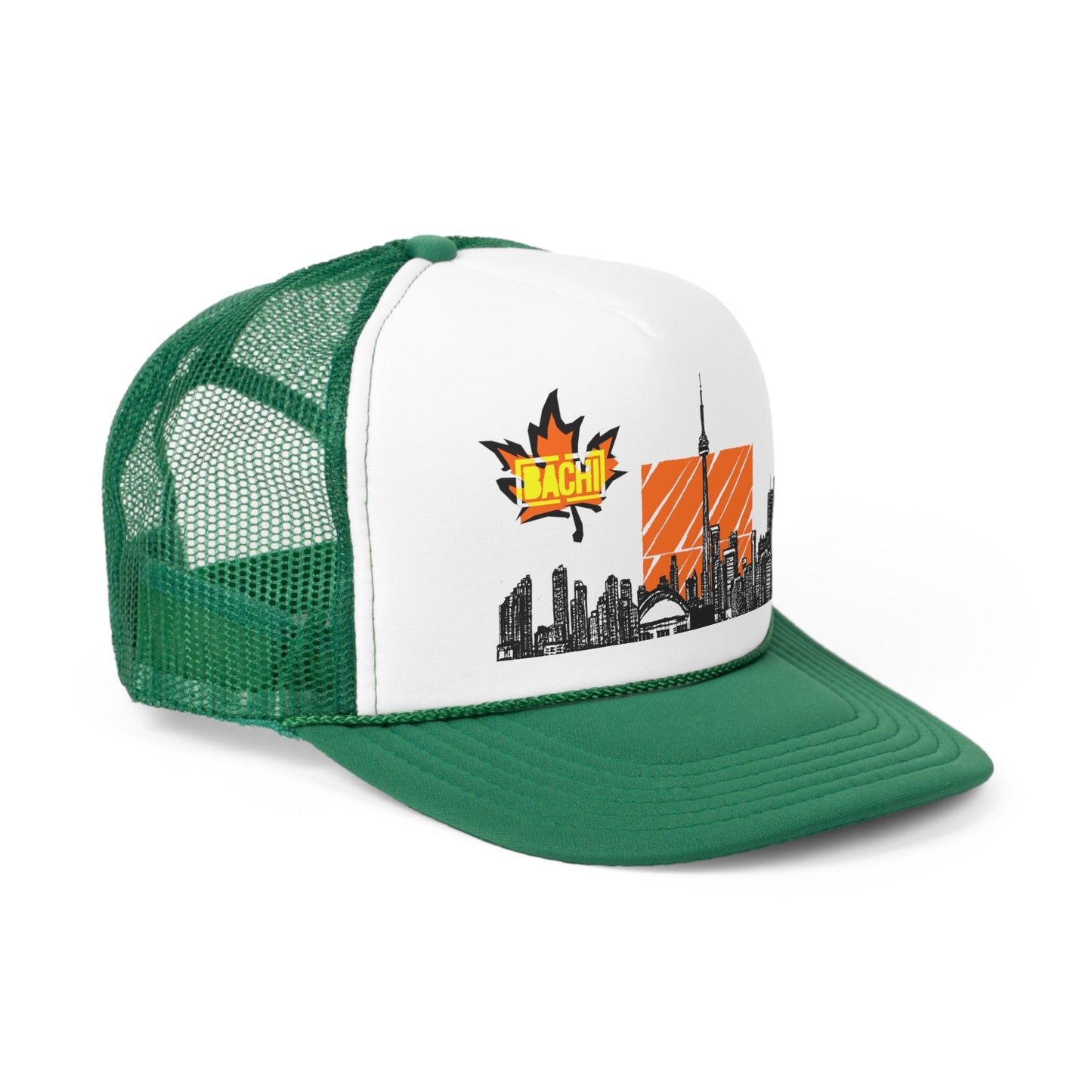 Trucker Cap Hat Bachi 6ix Skyline Printify