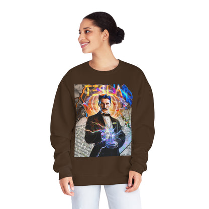 Vintage Science Icon Graphic Sweatshirt - Inventor Portrait Streetwear (Bachi)