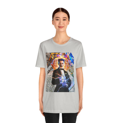 Vintage Science Icon Graphic Tee - Inventor Portrait Streetwear Print (Bachi)