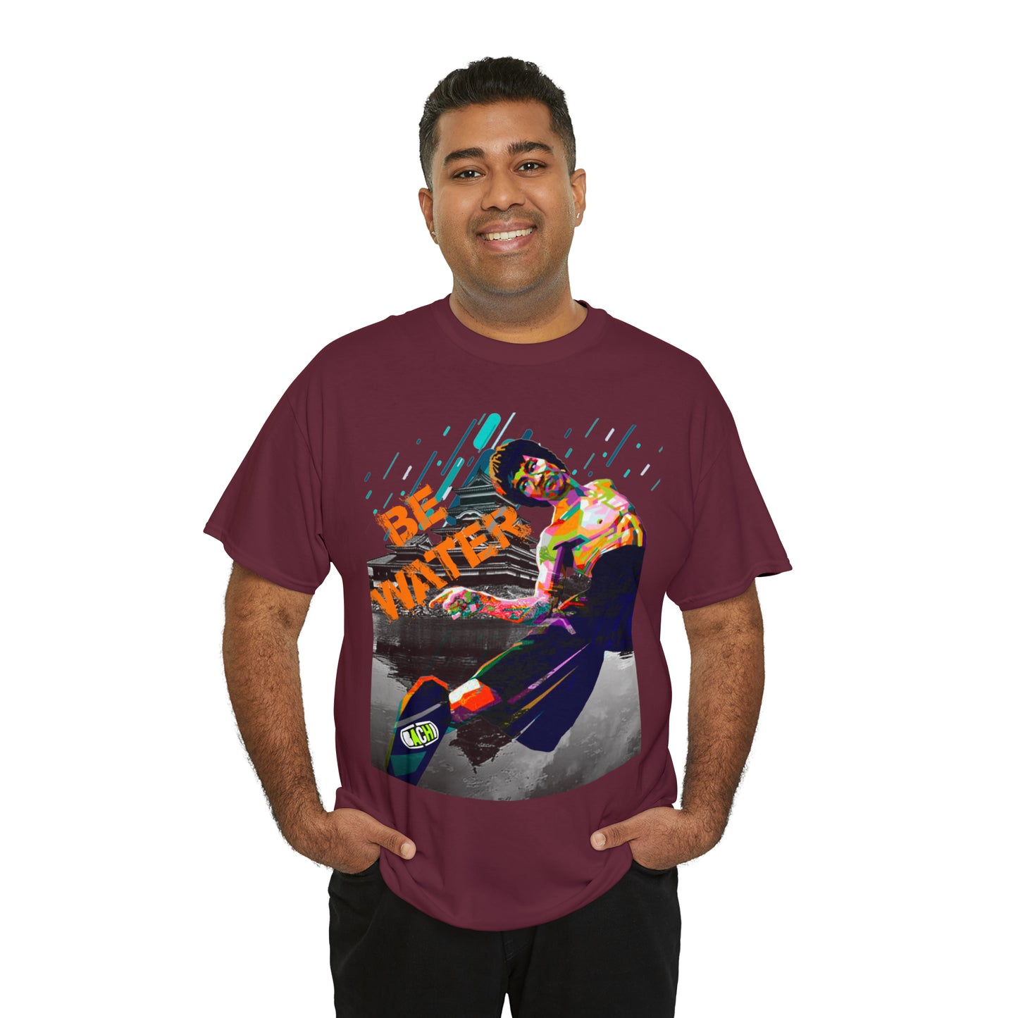 Vintage Martial Arts Graphic Tee - Kung Fu Legend Quote Print (Bachi)