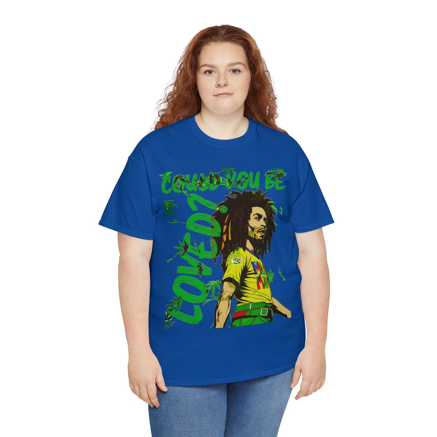 Oversized Graphic Tee - Reggae Legend Portrait Streetwear Print (Bachi)