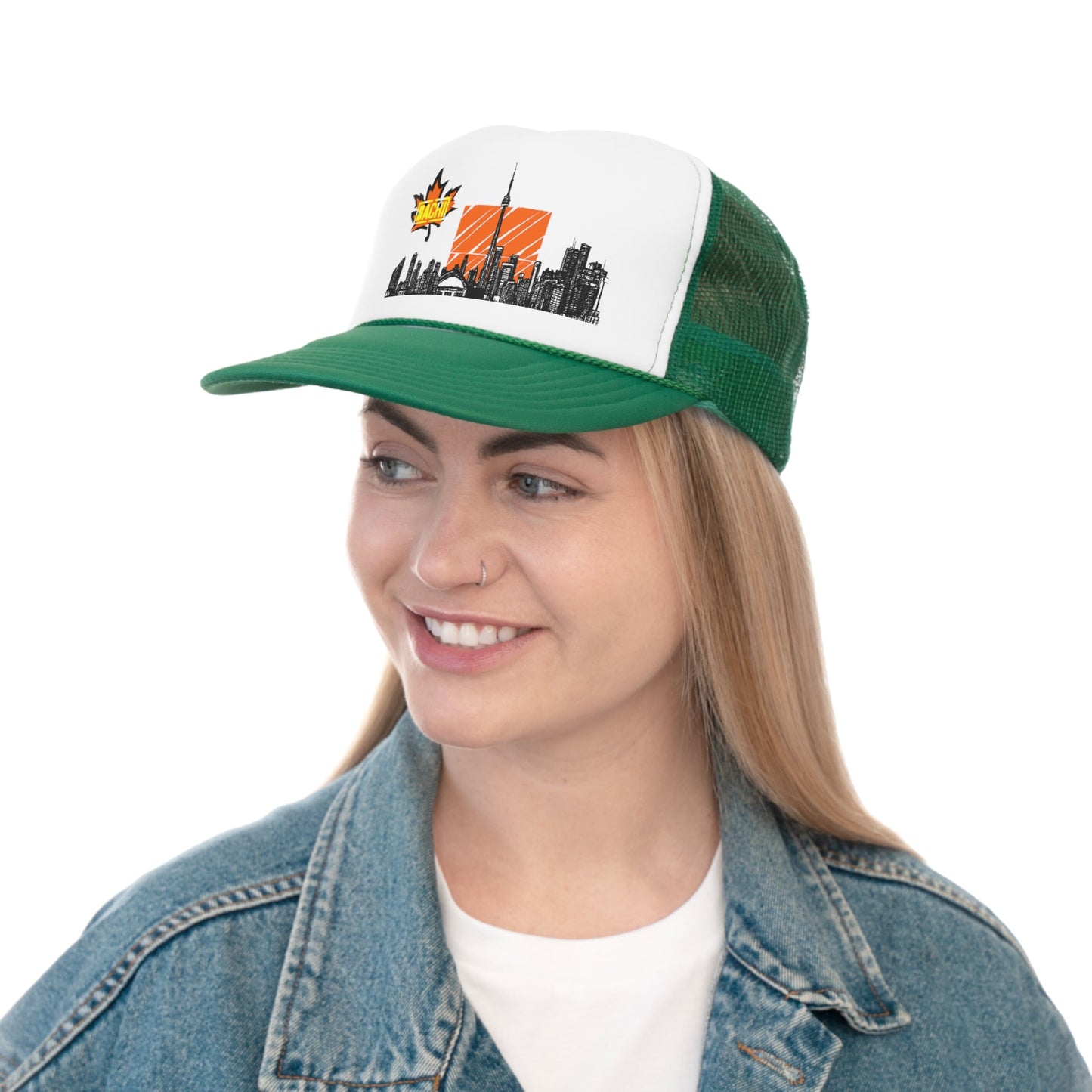 Trucker Cap Hat Bachi 6ix Skyline Printify
