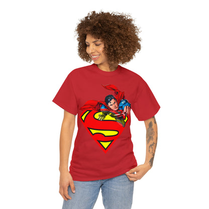 Vintage Comic Hero Graphic Tee - Cape Streetwear Print (Bachi)