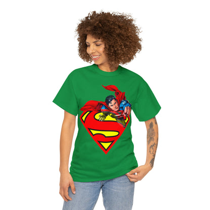Vintage Comic Hero Graphic Tee - Cape Streetwear Print (Bachi)