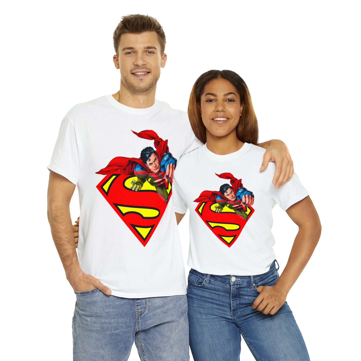 Vintage Comic Hero Graphic Tee - Cape Streetwear Print (Bachi)