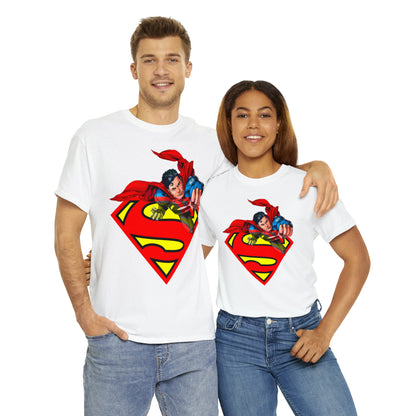 Vintage Comic Hero Graphic Tee - Cape Streetwear Print (Bachi)