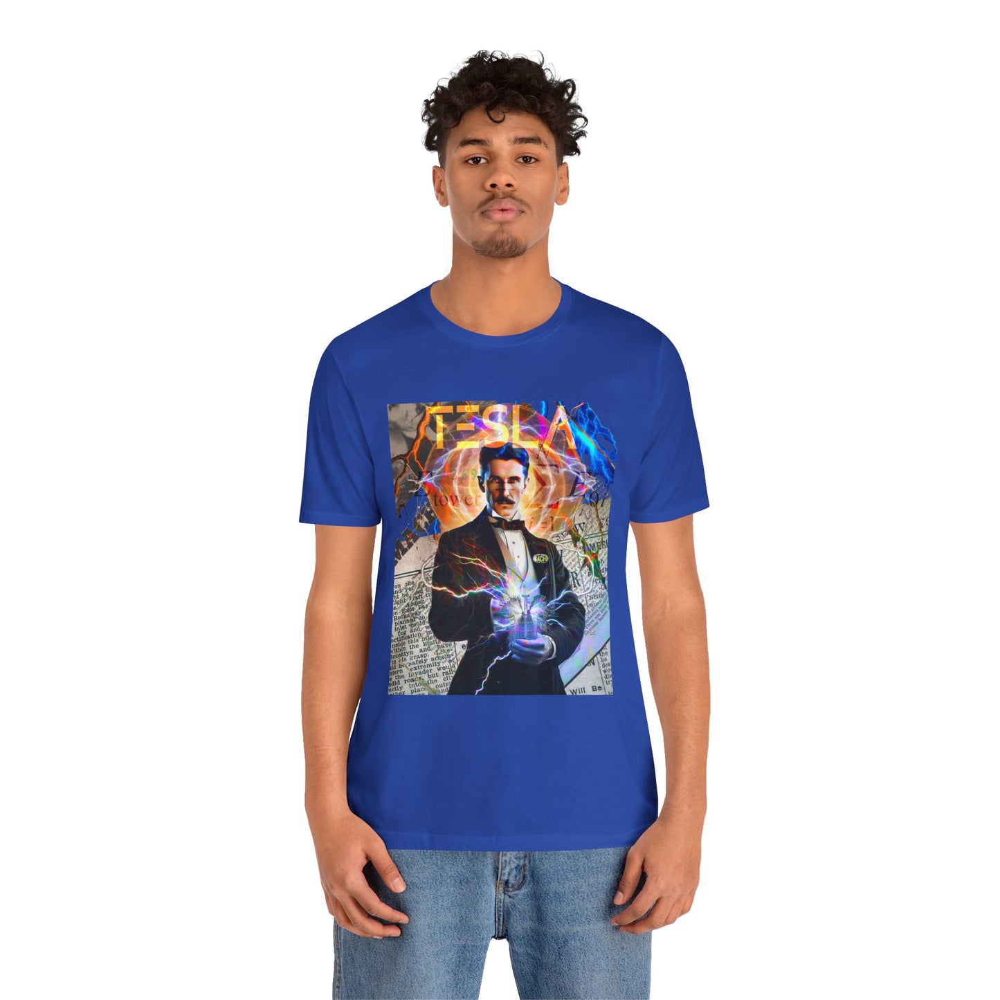 Vintage Science Icon Graphic Tee - Inventor Portrait Streetwear Print (Bachi)