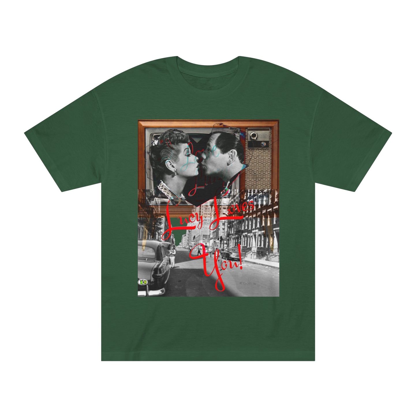 Vintage Sitcom Couple Graphic Tee - Retro TV Streetwear Print (Bachi)