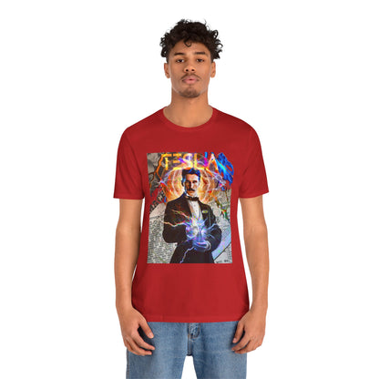 Vintage Science Icon Graphic Tee - Inventor Portrait Streetwear Print (Bachi)