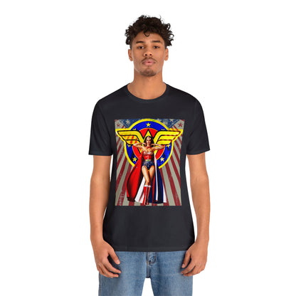 Vintage Fantasy Graphic Tee - Warrior Princess Streetwear Print (Bachi)