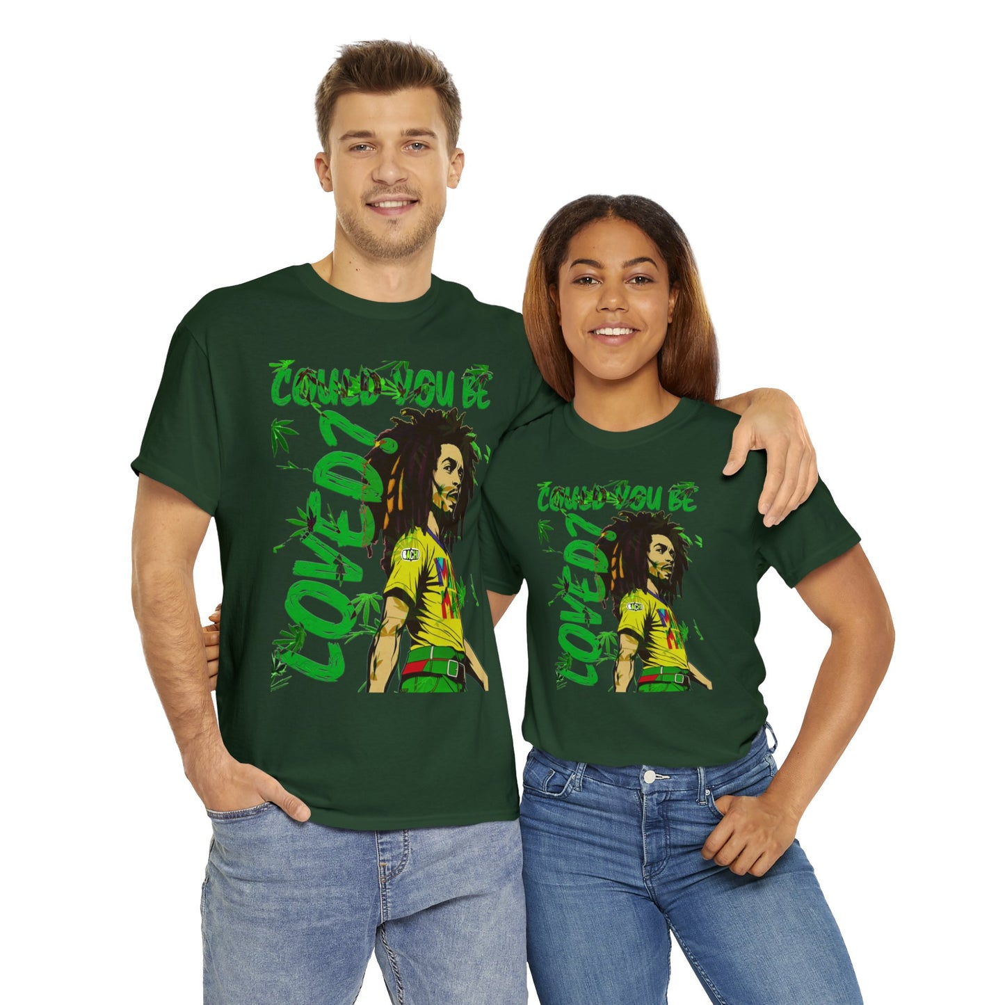 Oversized Graphic Tee - Reggae Legend Portrait Streetwear Print (Bachi)
