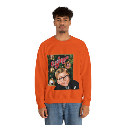Vintage Holiday Graphic Sweatshirt - 80s Family Cinema Print (Bachi)