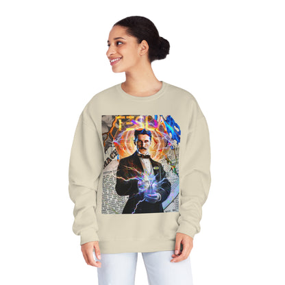 Vintage Science Icon Graphic Sweatshirt - Inventor Portrait Streetwear (Bachi)