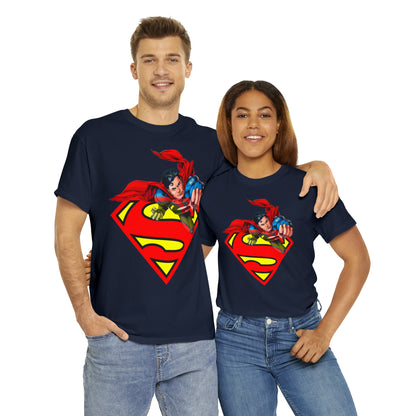 Vintage Comic Hero Graphic Tee - Cape Streetwear Print (Bachi)