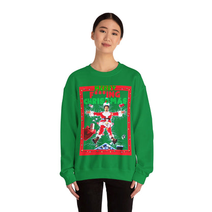 Vintage Holiday Graphic Sweatshirt - 80s Comedy Cinema Print (Bachi)