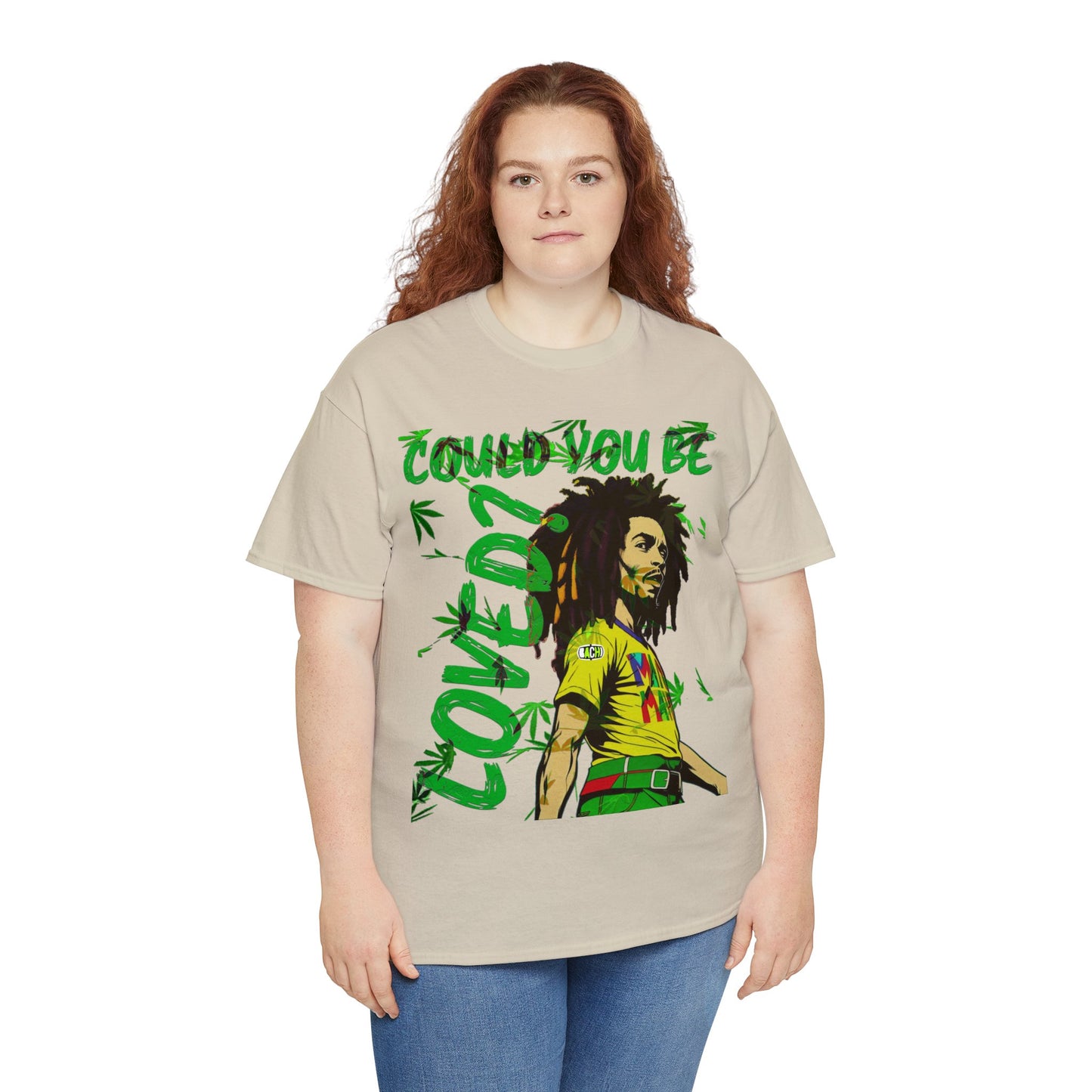 Oversized Graphic Tee - Reggae Legend Portrait Streetwear Print (Bachi)