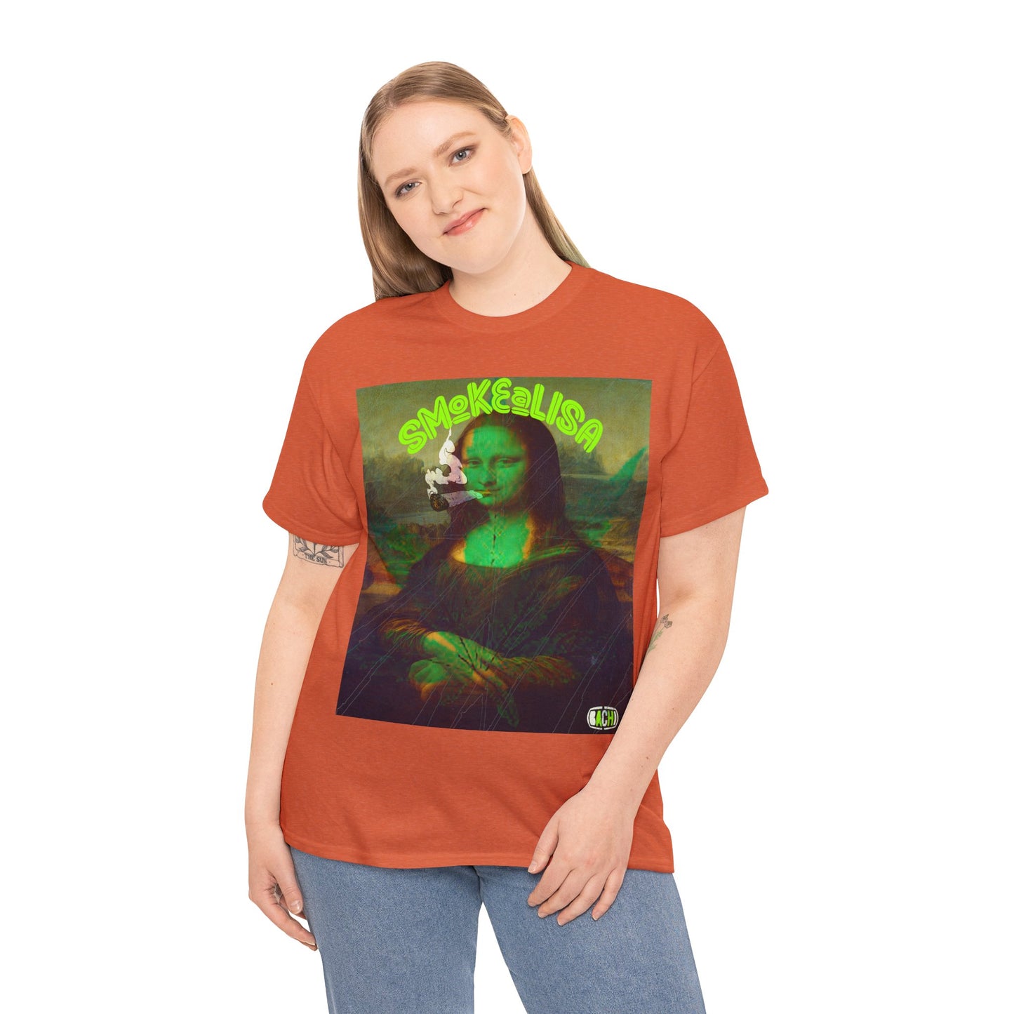 Raw Edge Pop Art Graphic Tee - Renaissance Parody Streetwear Print (Bachi)