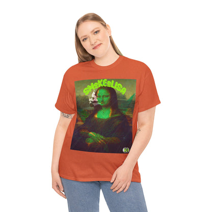 Raw Edge Pop Art Graphic Tee - Renaissance Parody Streetwear Print (Bachi)