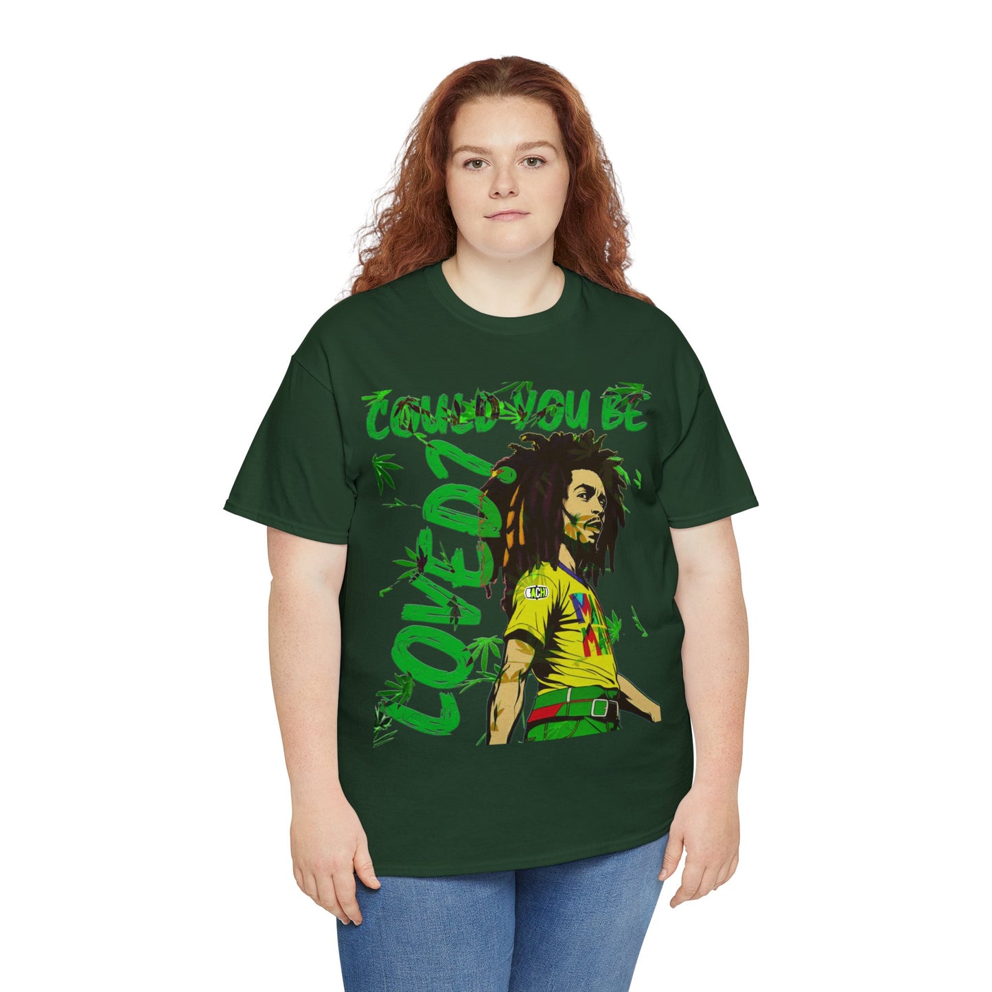 Oversized Graphic Tee - Reggae Legend Portrait Streetwear Print (Bachi)