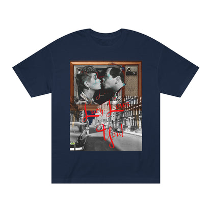 Vintage Sitcom Couple Graphic Tee - Retro TV Streetwear Print (Bachi)
