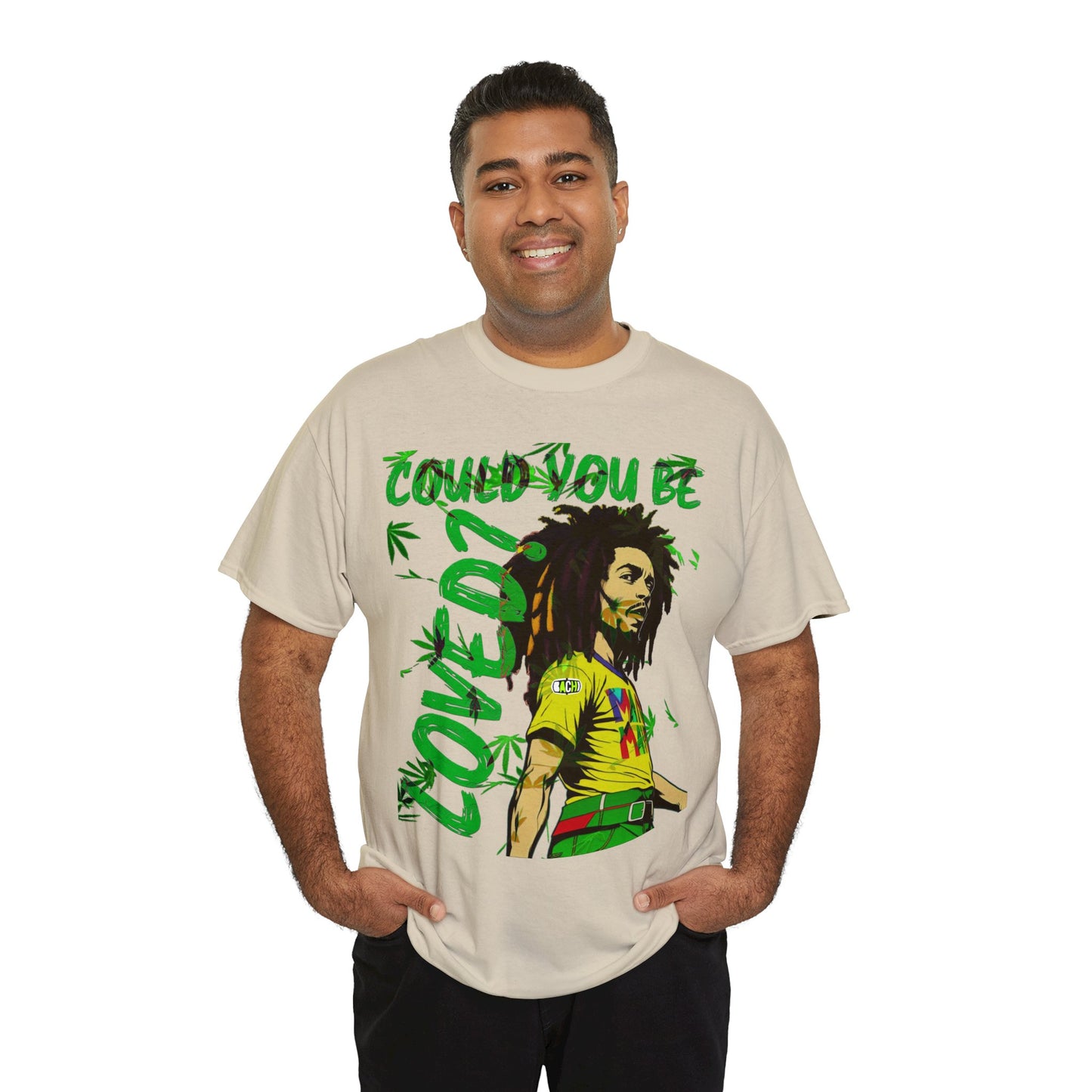 Oversized Graphic Tee - Reggae Legend Portrait Streetwear Print (Bachi)