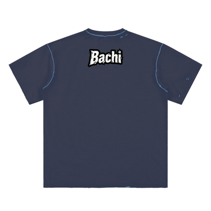 Oversized Graphic Tee - Cult Cinema Quote Streetwear Print (Bachi)