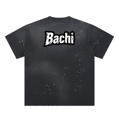 Vintage Graphic Tee - 80s Sci-Fi Cinema Parody Streetwear Print (Bachi)
