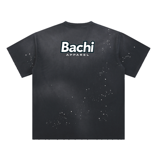 Paint Splatter Graphic Tee - Sci-Fi Cinema Cult Quote Streetwear (Bachi)