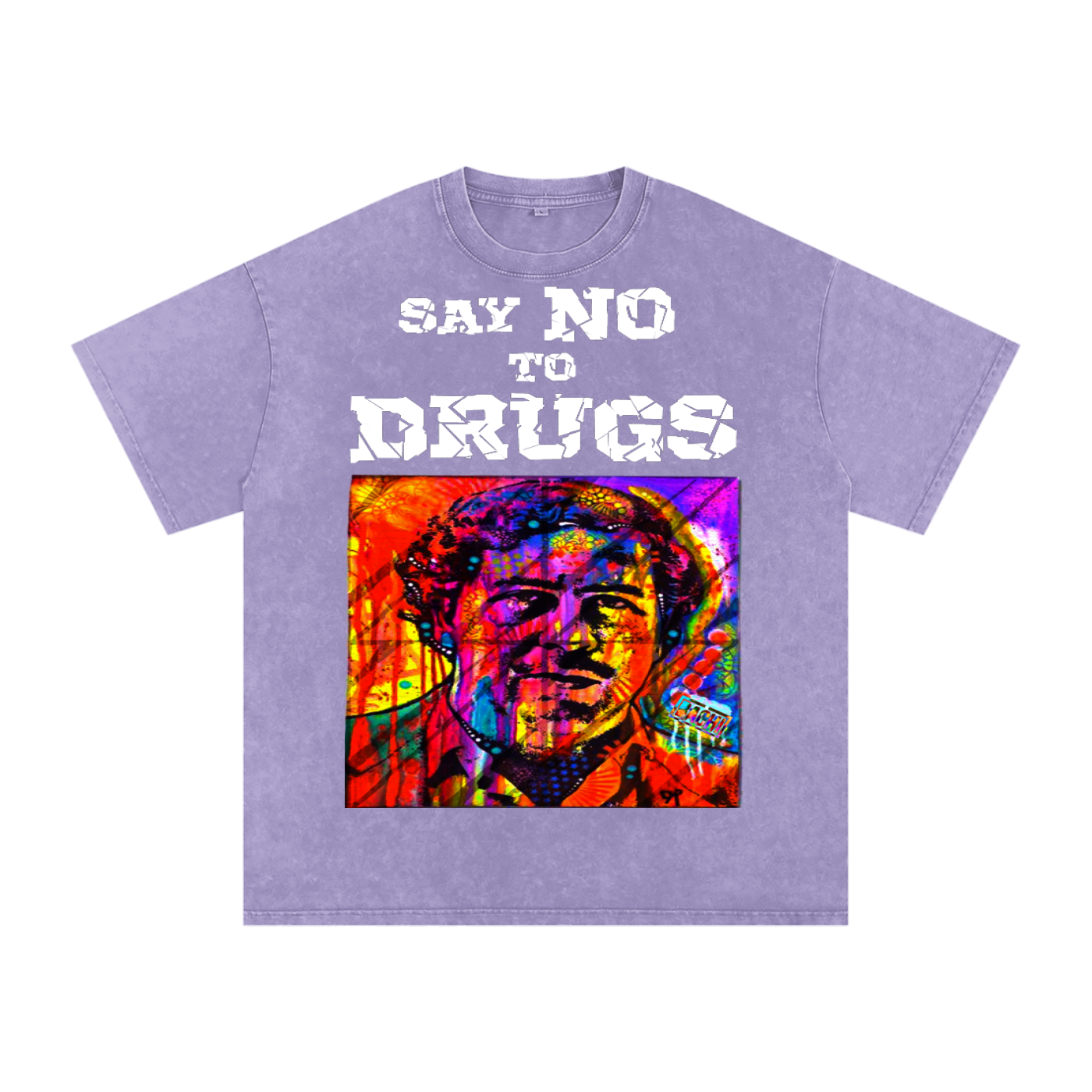 Oversized Graphic Tee - Latin Cinema Icon Streetwear Print (Bachi)
