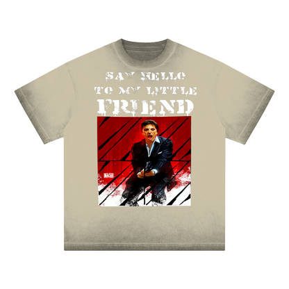 Oversized Graphic Tee - Cult Cinema Quote Streetwear Print (Bachi)
