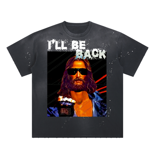 Vintage Graphic Tee - 80s Sci-Fi Cinema Parody Streetwear Print (Bachi)