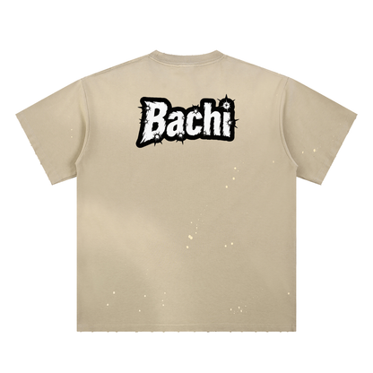 Vintage Graphic Tee - 80s Sci-Fi Cinema Parody Streetwear Print (Bachi)