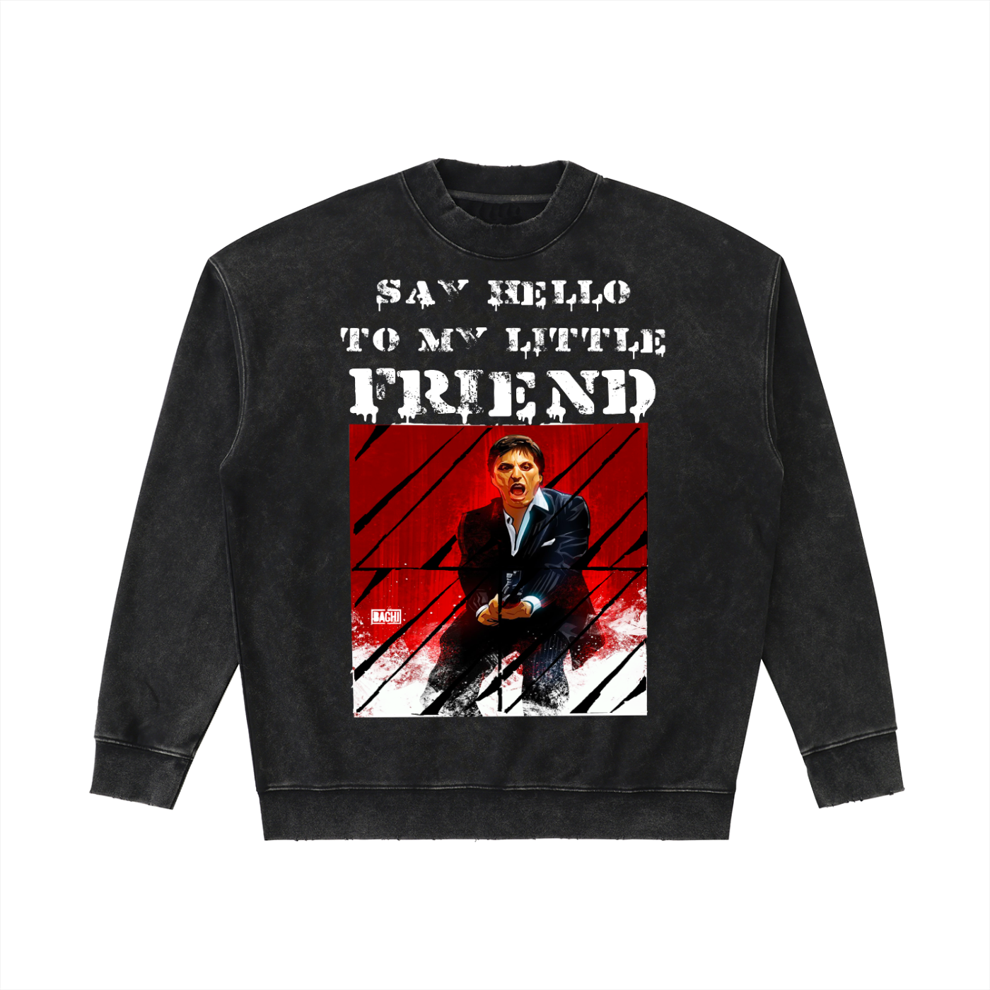 Heavyweight Graphic Sweatshirt - Cult Cinema Quote v2 Streetwear (Bachi)