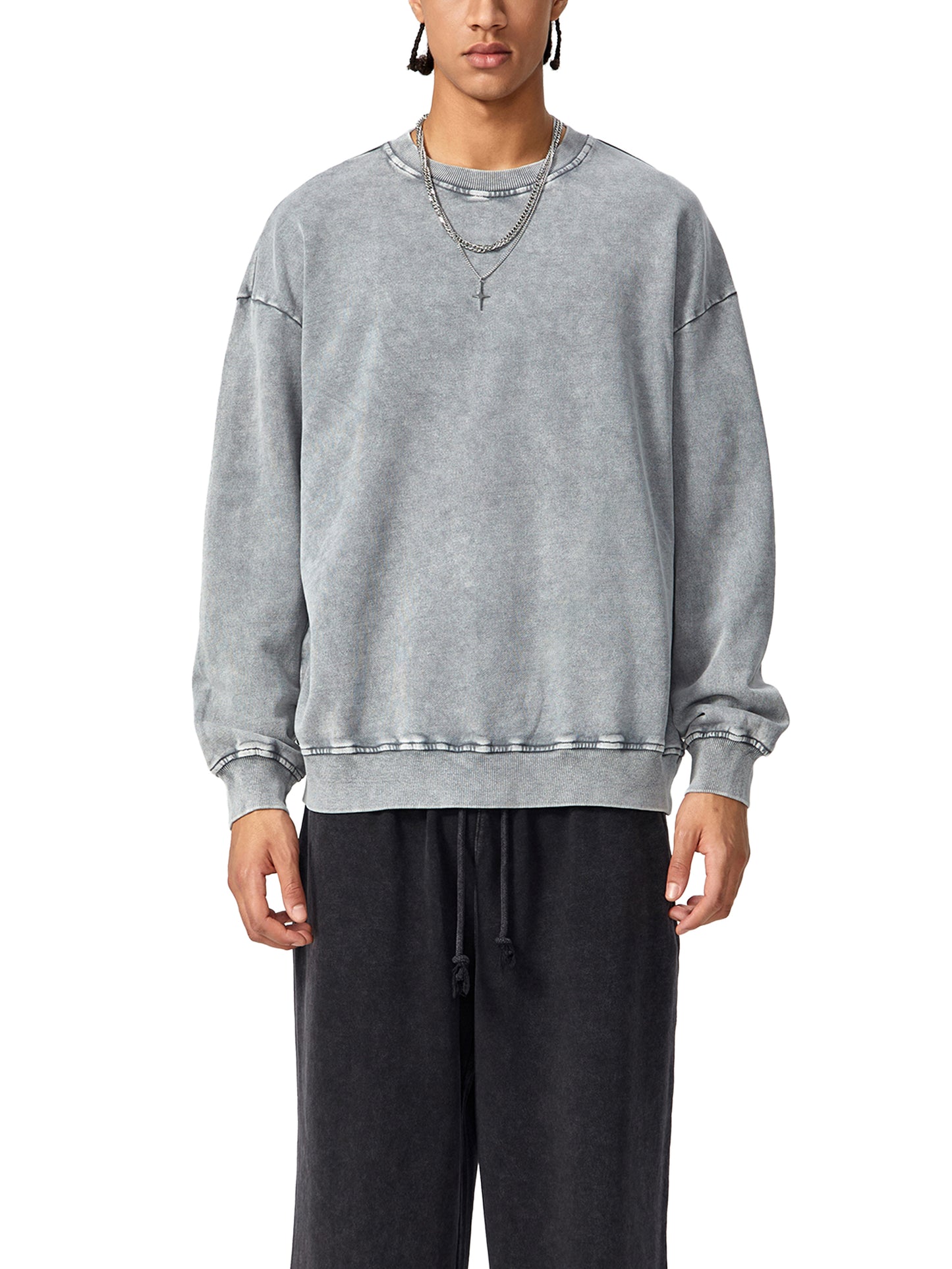 Vintage 90s Grunge Graphic Sweatshirt - Rock Icon Spirit Streetwear (Bachi)