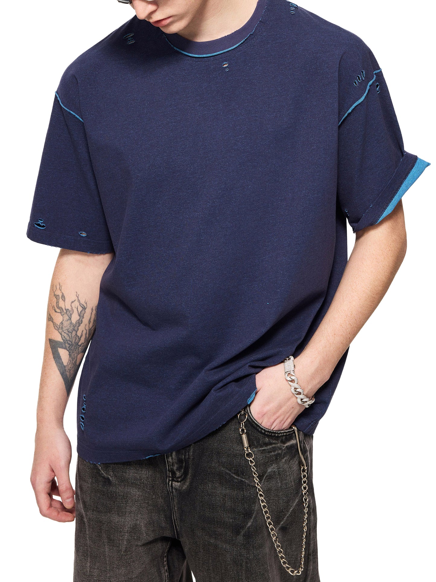 Oversized Graphic Tee - Cult Cinema Quote Streetwear Print (Bachi)