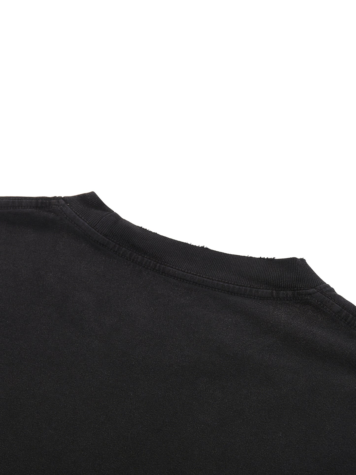 Oversized Raw Hem Graphic Tee - Cult Cinema Red Suit Streetwear (Bachi)