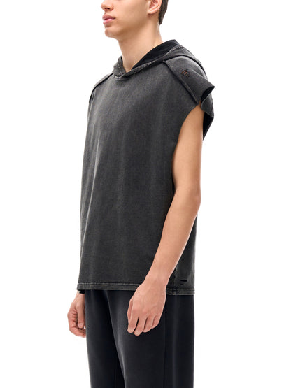 Hooded Tank Top The Snow Washed Boxy