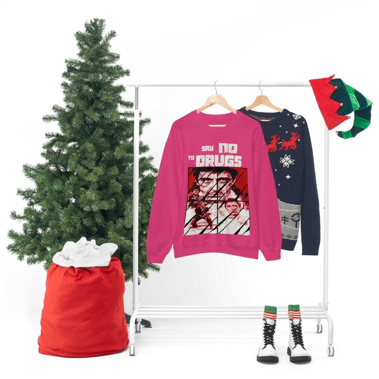 Unisex Sweater Scarface faces Printify