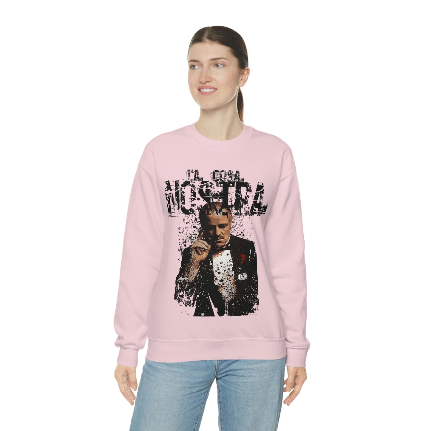 Heavyweight Vintage Sweatshirt - Mafia Cinema Graphic Streetwear (Bachi)
