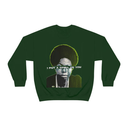 Vintage Soul Music Graphic Sweatshirt - Female Jazz Portrait Print (Bachi)