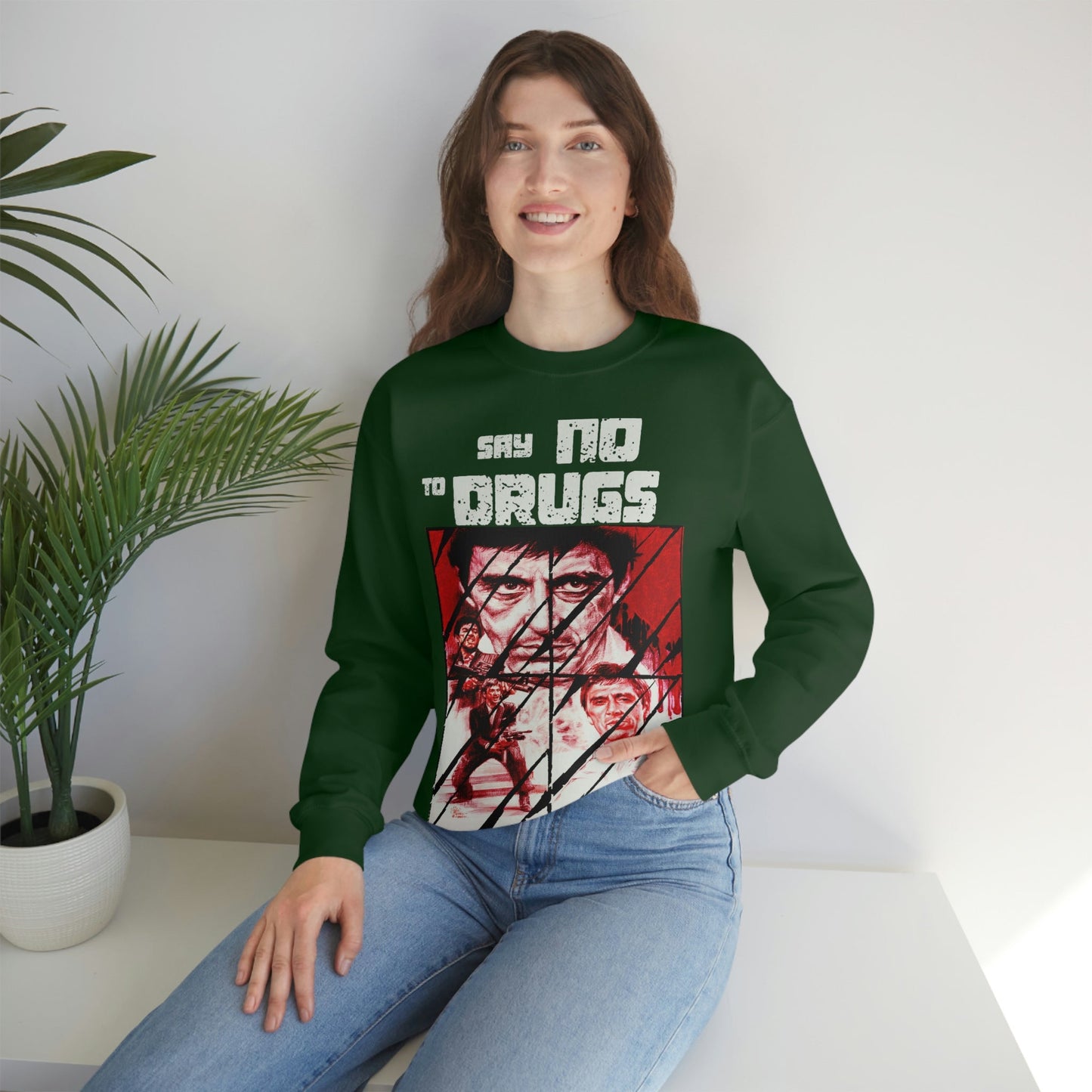 Unisex Sweater Scarface faces Printify