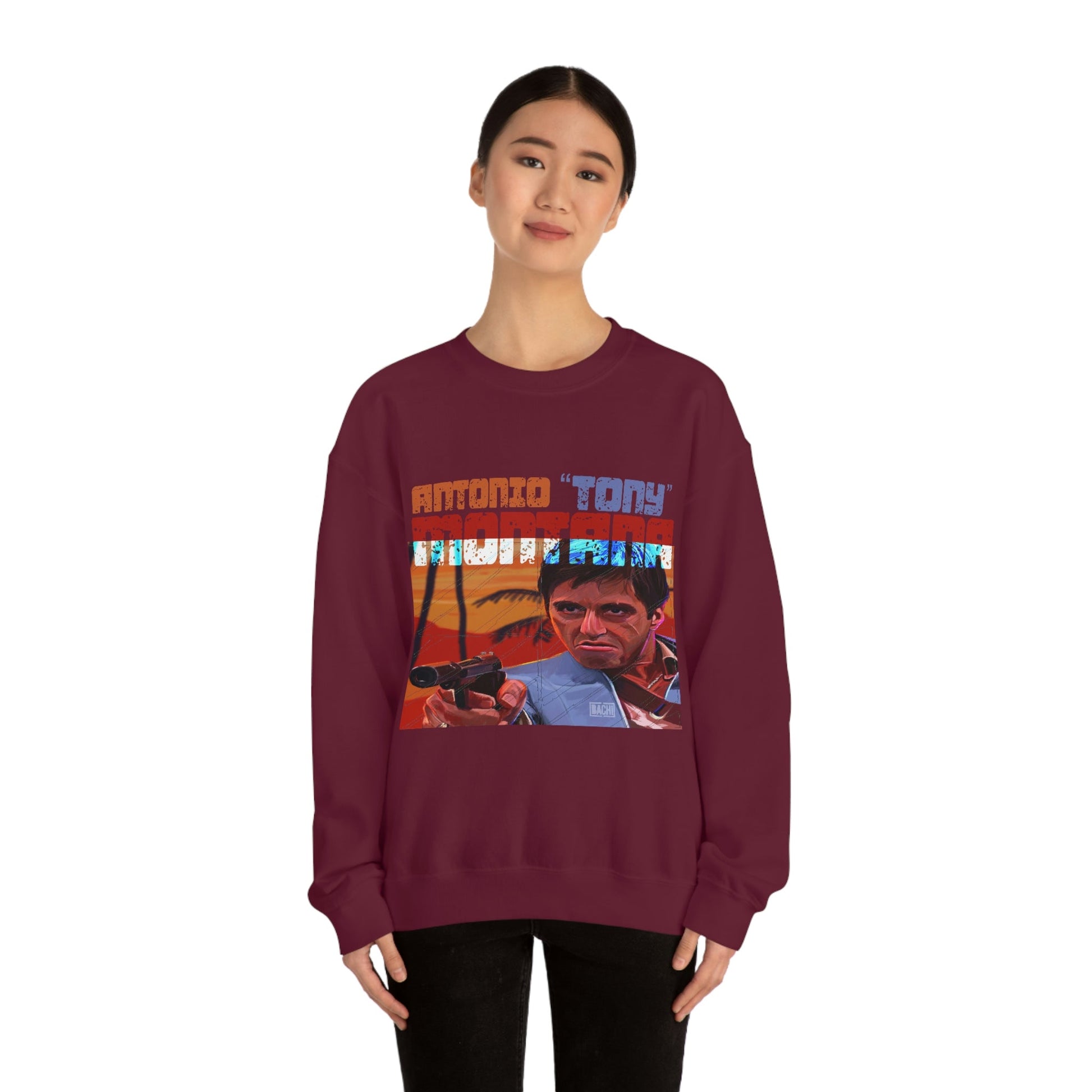 Unisex Sweatshirt Antonio Tony Montana Scarface Printify