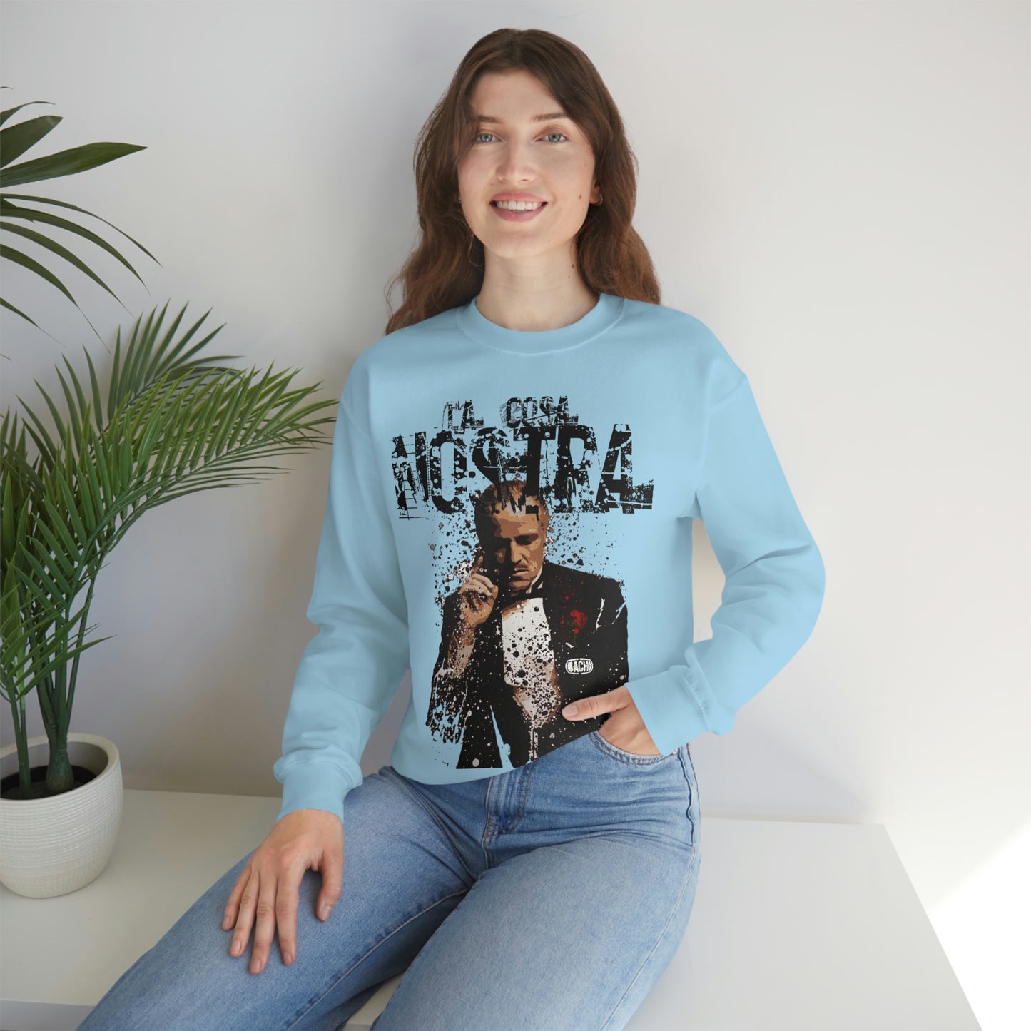 Heavyweight Vintage Sweatshirt - Mafia Cinema Graphic Streetwear (Bachi)